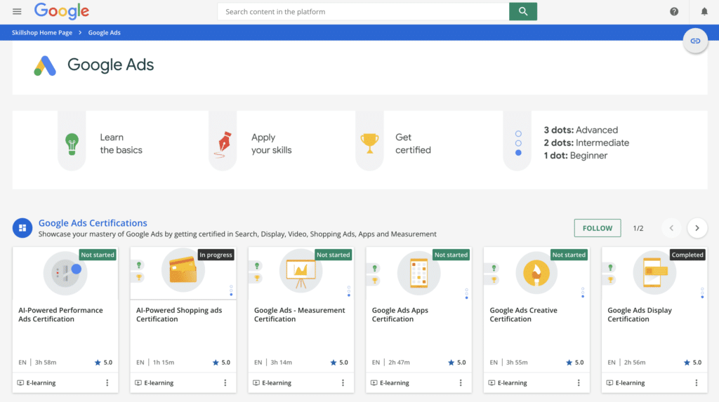 Google Ads Certification